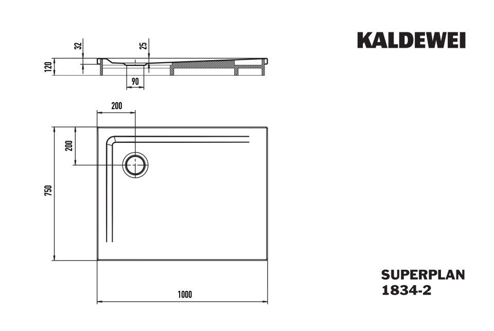 SUPERPLAN Duschfläche