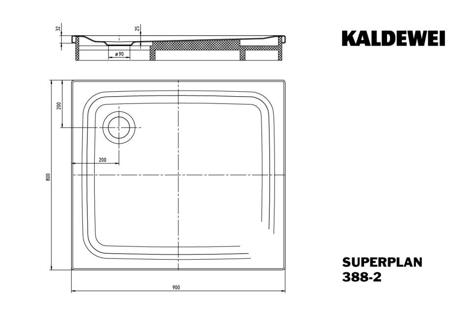 SUPERPLAN Duschfläche