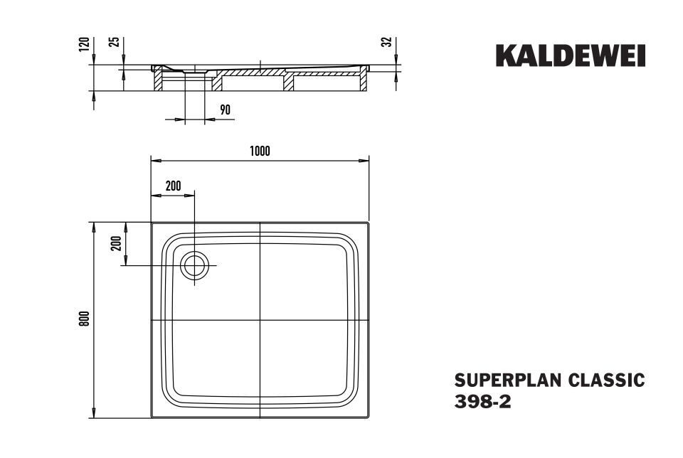 SUPERPLAN Duschfläche