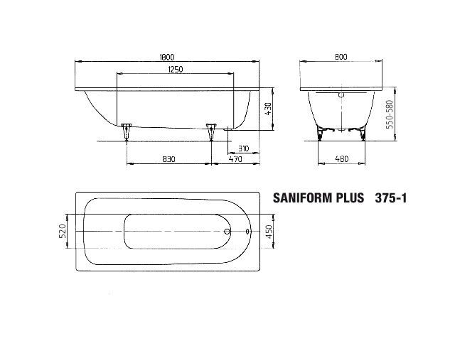 SANIFORM PLUS Badewanne