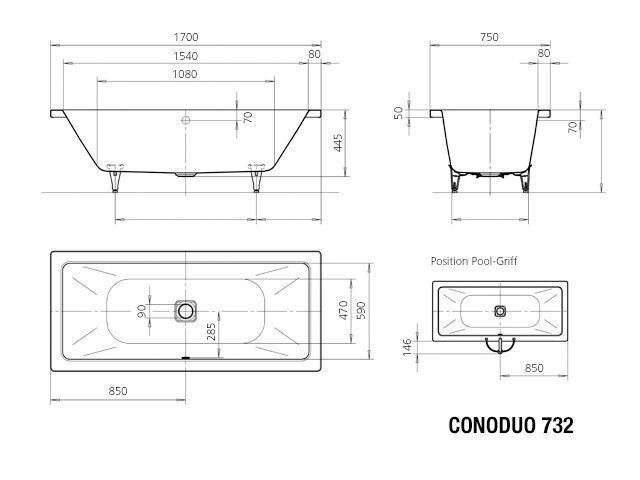 CONODUO Badewanne