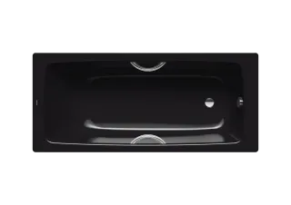 Badewanne CAYONO STAR, Mod.757 1800x800mm schwarz, mit Griffloch, Perl-Effekt