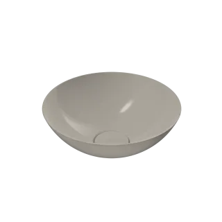 AVELLINO WASCHTISCH-SCHALE, Mod.3203 d:300mm, warm grey 10, Perl-Effekt, ohne Überlauf