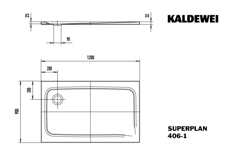 SUPERPLAN Duschfläche