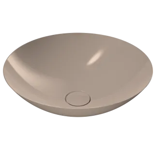 AVELLINO WASCHTISCH-SCHALE, Mod.3205 d:450mm, bahamabeige, Perl-Effekt, ohne Überlauf