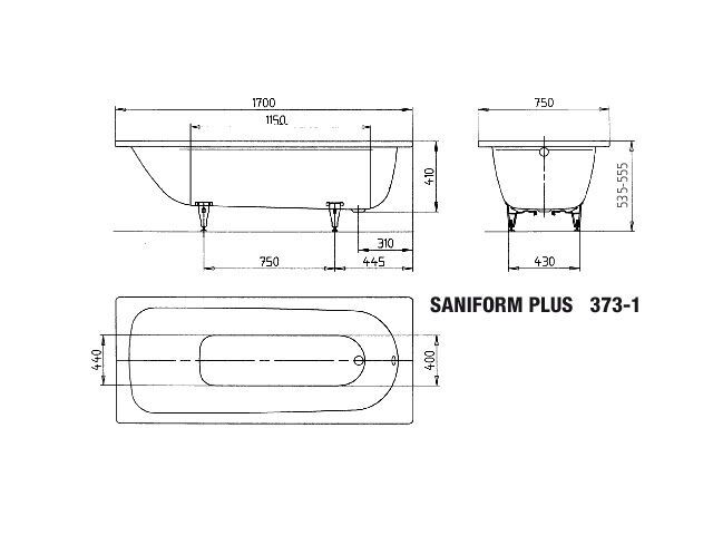SANIFORM PLUS Badewanne