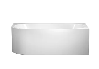 Badewanne MEISTER. CENTRO DUO 1 li., Mod.1136, alpin 1800x800mm, AS, m. email. SZ., SAD, inkl. KA 4040 ,P
