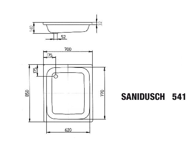 SANIDUSCH Duschfläche