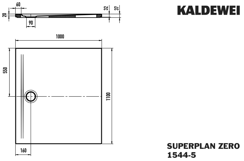 SUPERPLAN ZERO Duschfläche