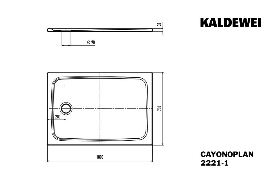 CAYONOPLAN Duschfläche