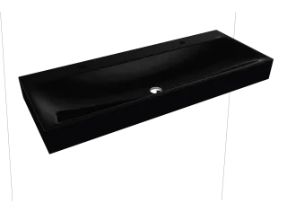 SILENIO WANDWASCHTISCH, Mod.3046 1200x460mm, schwarz, Perl-Effekt, Antidröhn ohne Überlauf