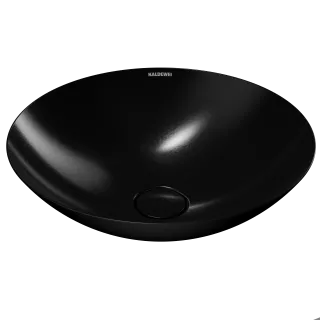 AVELLINO WASCHTISCH-SCHALE, Mod.3205 d:450mm, schwarz, Perl-Effekt, ohne Überlauf