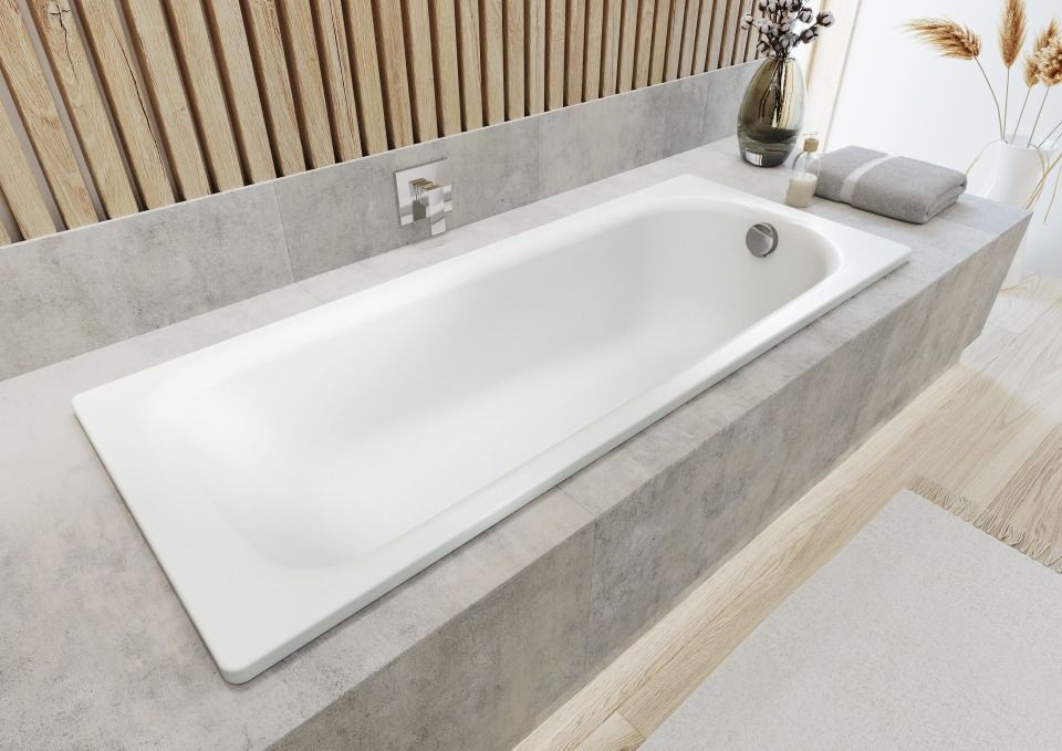 Badewanne SANIFORM STAR, Mod.338 1750x750mm manhattan, mit Griffloch, Perl-Effekt
