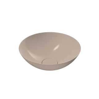 AVELLINO WASCHTISCH-SCHALE, Mod.3203 d:300mm, bahamabeige, Perl-Effekt, ohne Überlauf
