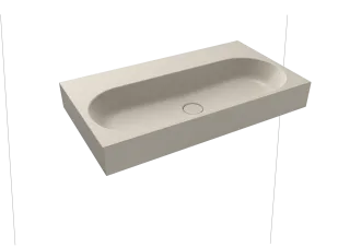 CENTRO WANDWASCHTISCH, Mod.3062 900x500mm, warm grey 10, Perl-Effekt, Antidröhn ohne Überlauf