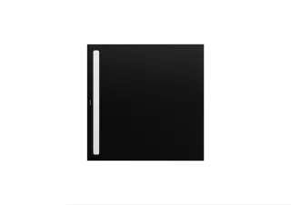 Duschfläche Duschflächensystem NEXSYS, Mod.2610 800x800mm, schwarz matt 100, Perl-Effekt, m. vormontiertem Dichtsystem u. EPS-Träger