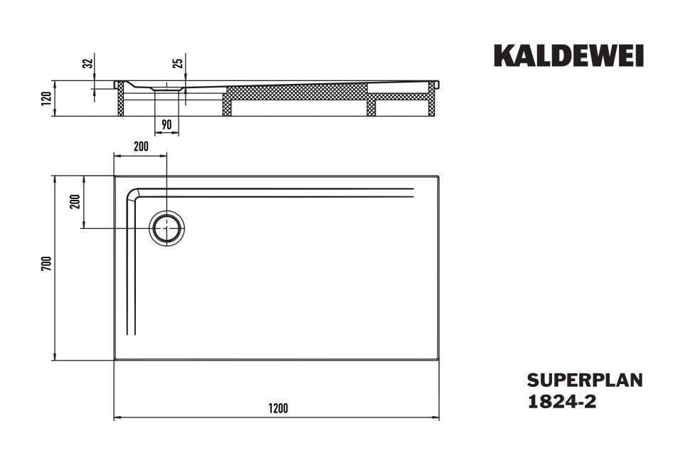 SUPERPLAN Duschfläche
