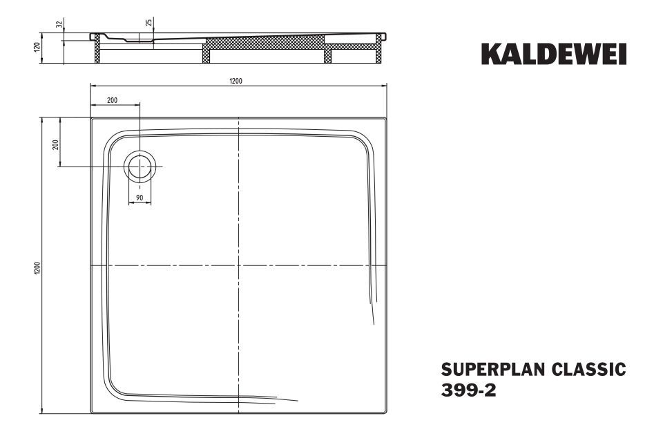 SUPERPLAN Duschfläche