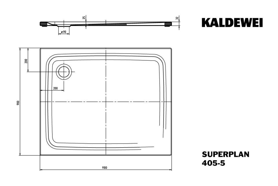 SUPERPLAN Duschfläche