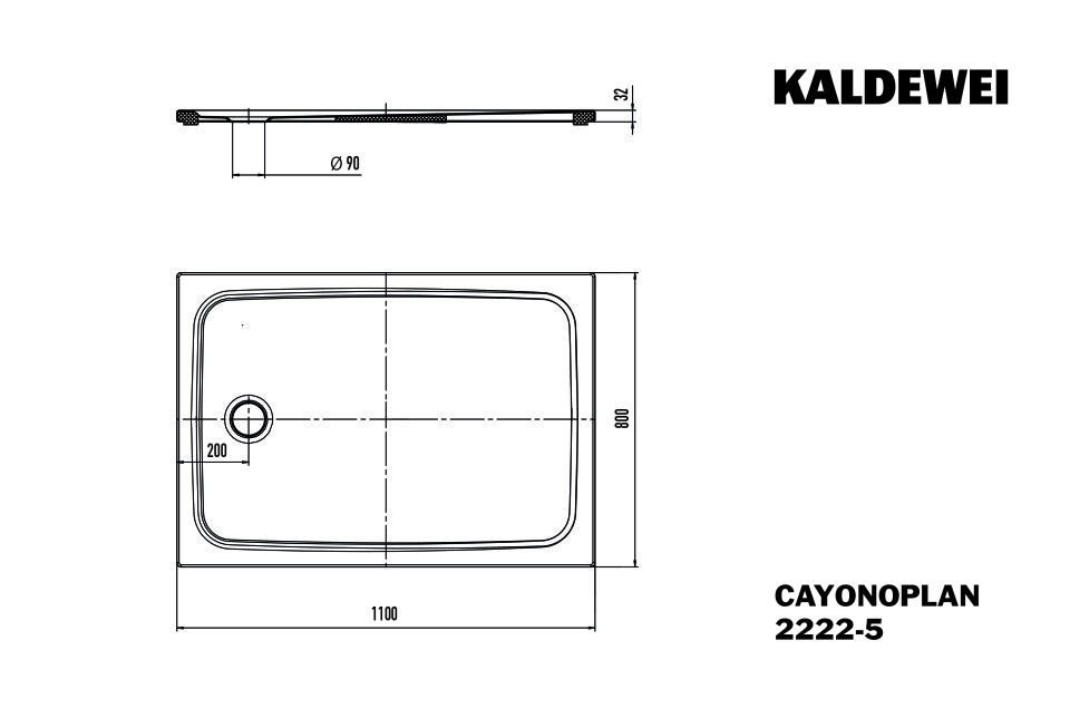 CAYONOPLAN Duschfläche
