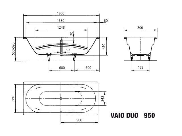VAIO DUO Badewanne