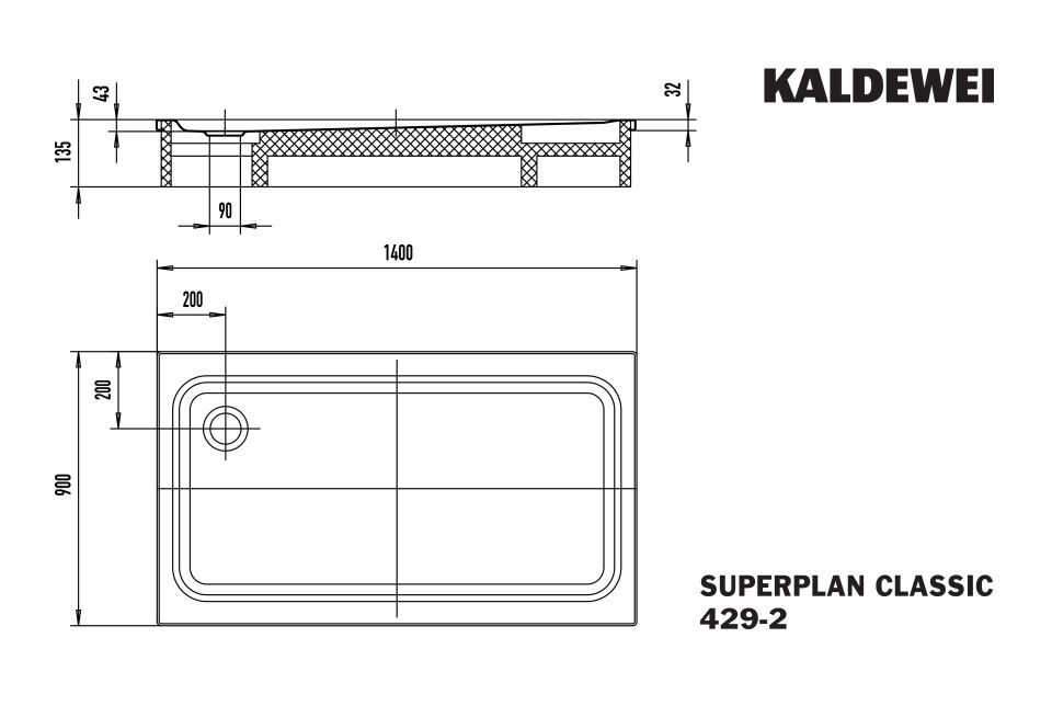 SUPERPLAN Duschfläche