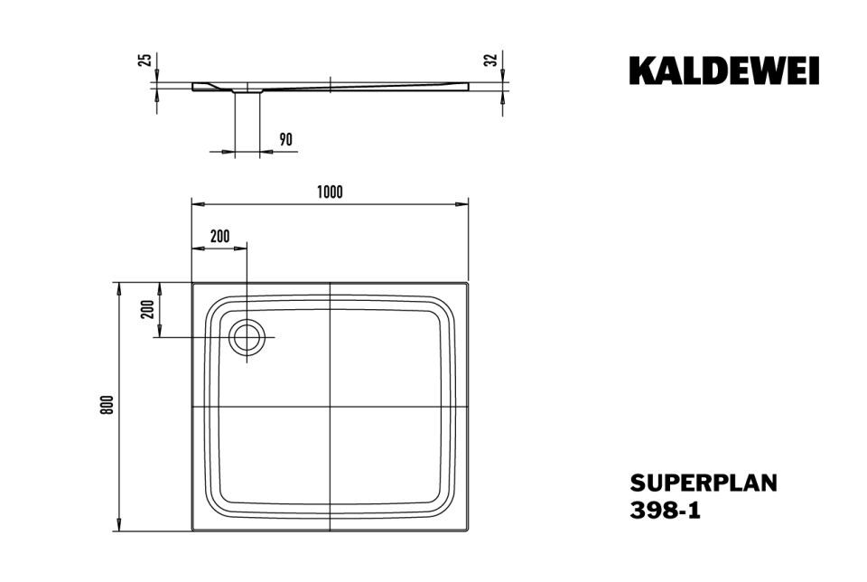 SUPERPLAN Duschfläche