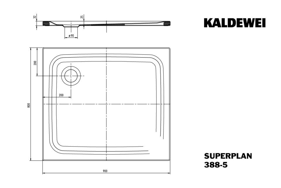 SUPERPLAN Duschfläche
