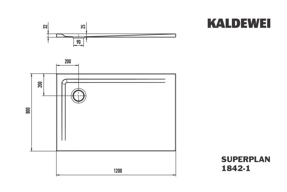 SUPERPLAN Duschfläche