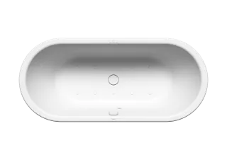 Badewanne CENTRO DUO OVAL, Mod.128 SOUL 1800x800mm alpinweiß matt, SOUL, links