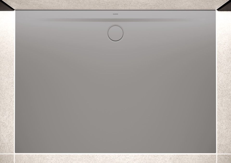 Duschfläche SUPERPLAN ZERO MIT WANNENTRÄGER EXTRAFLACH, Mod.1512-5 700x800mm, cool grey 80, Secure Plus
