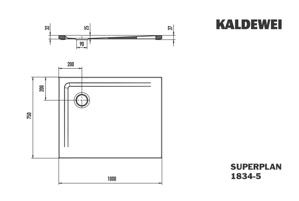 SUPERPLAN Duschfläche