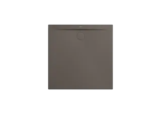 Duschfläche SUPERPLAN ZERO MIT WANNENTRÄGER EXTRAFLACH, Mod.1510-5 700x700mm, warm grey 80