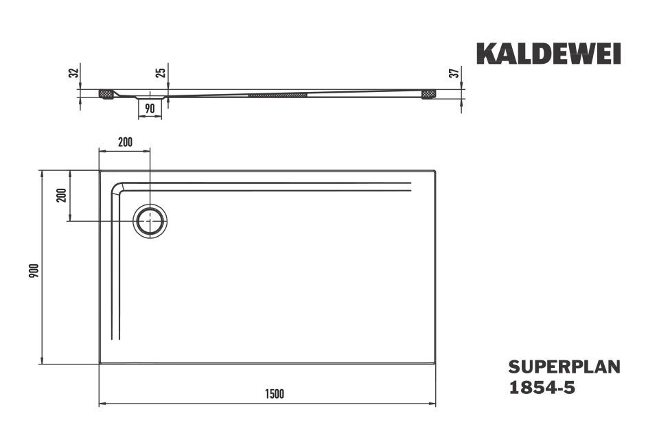 SUPERPLAN Duschfläche