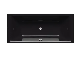 Badewanne PURO DUO, Mod.665 1900x900mm schwarz, mit Griffloch, Vollantislip
