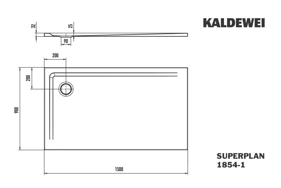 SUPERPLAN Duschfläche