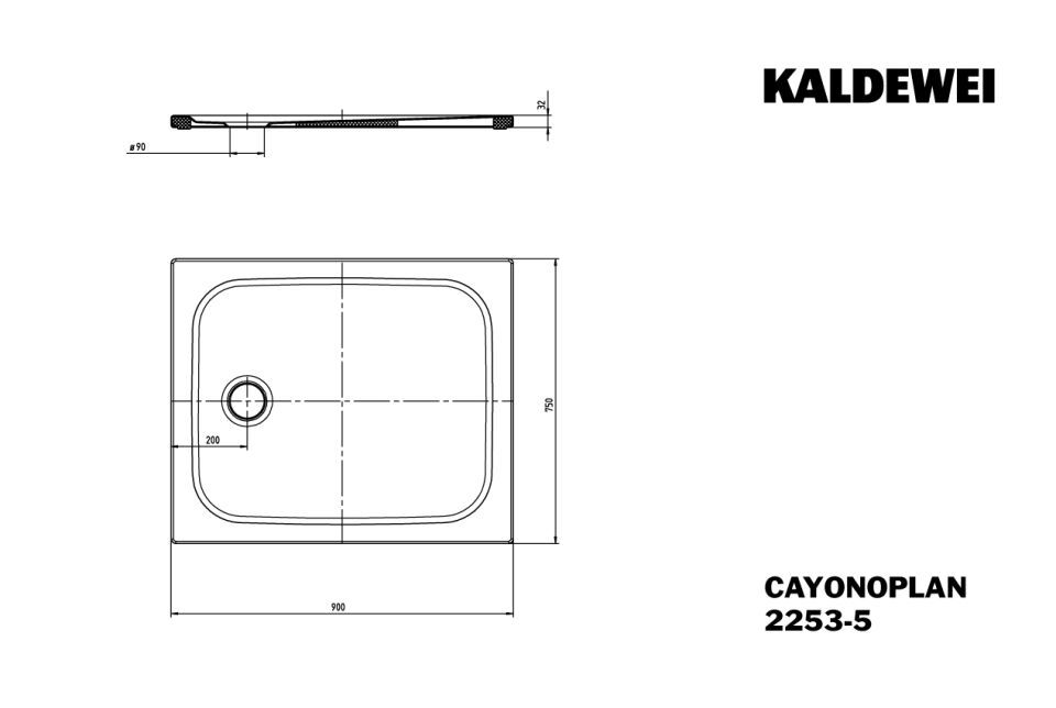 CAYONOPLAN Duschfläche