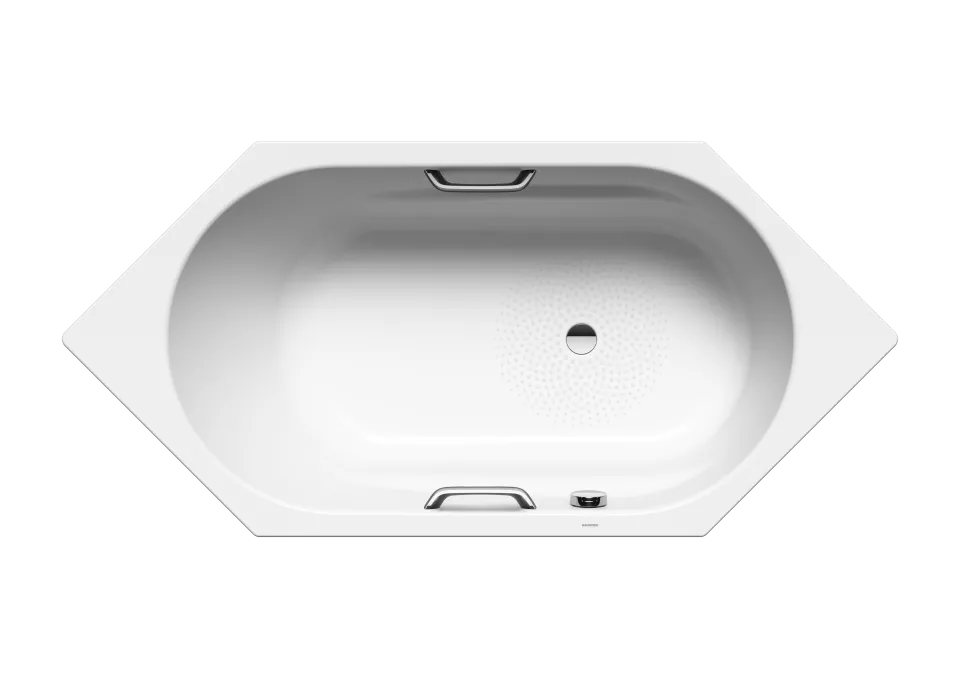 Badewanne VAIO 6 STAR, Mod.959 1900x900mm alpinweiß, Sonderüberlauf, mit Griffloch, Antislip, Perl-Effekt