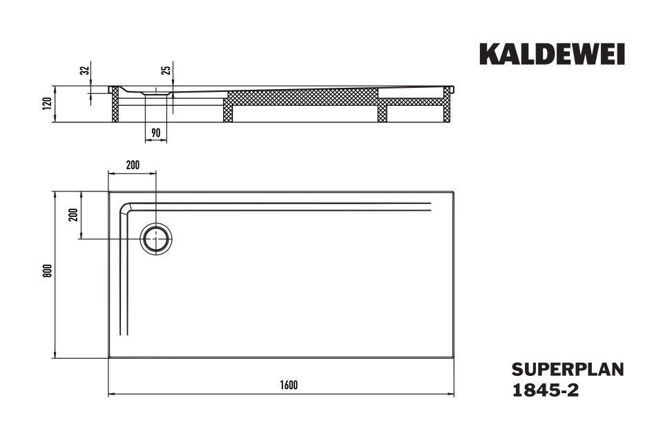 SUPERPLAN Duschfläche