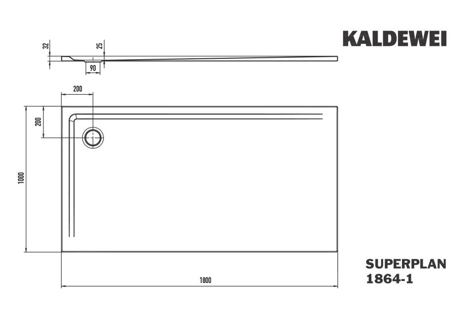SUPERPLAN Duschfläche