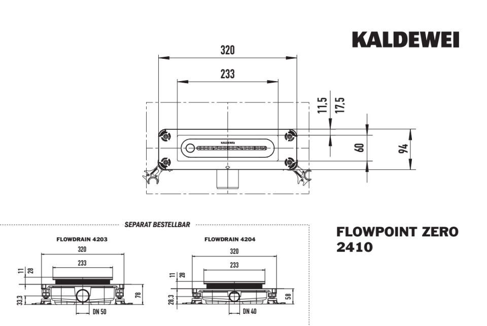 FLOWPOINT ZERO Punktablauf für bodengleiche Duschen