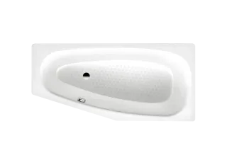 Badewanne MINI links, Mod.832 1570x750mm alpinweiß, Vollantislip