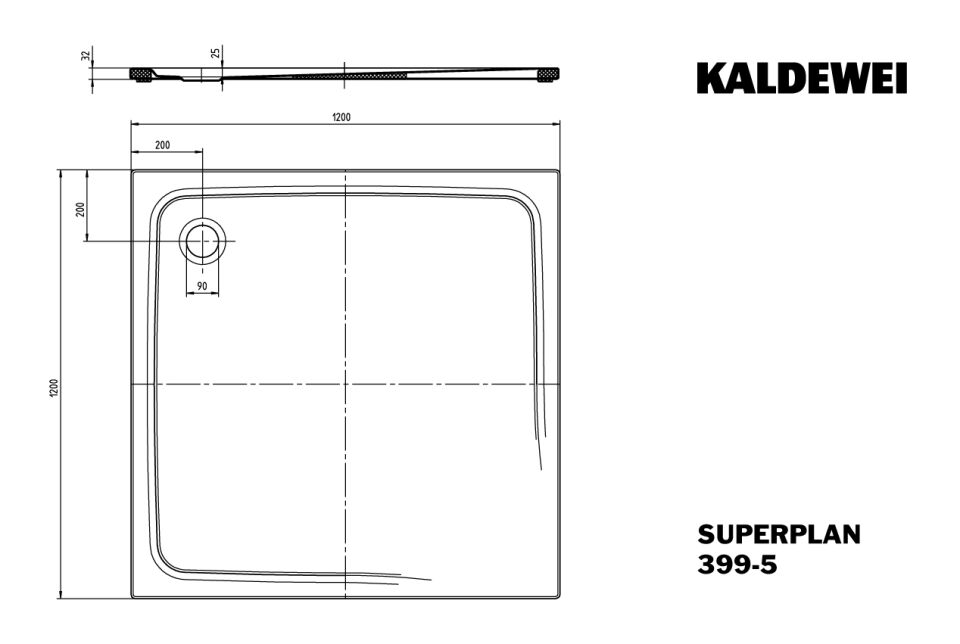 SUPERPLAN Duschfläche