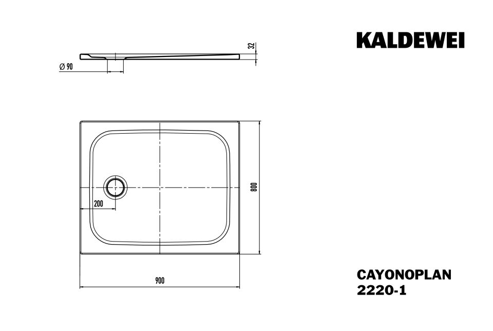 CAYONOPLAN Duschfläche