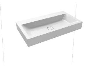 CONO WANDWASCHTISCH, Mod.3090 900x500mm, warm grey 10, Perl-Effekt, Antidröhn mit 1-er Hahnlochbohrung, ohne Überlauf