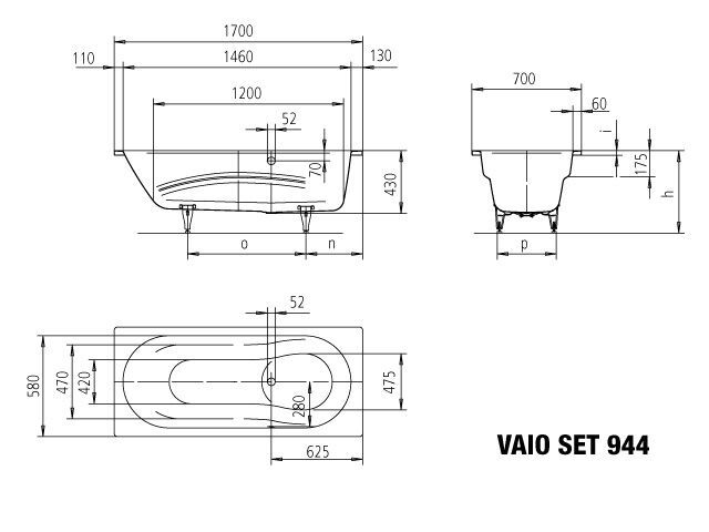 VAIO SET Badewanne
