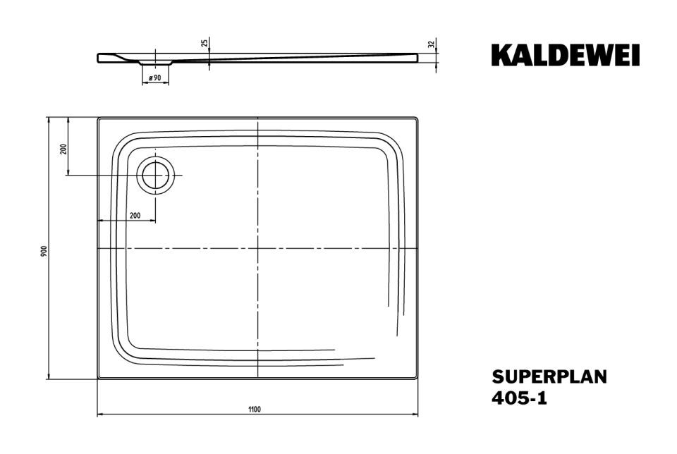 SUPERPLAN Duschfläche