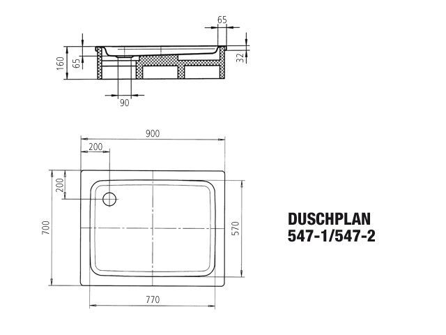 DUSCHPLAN Duschfläche