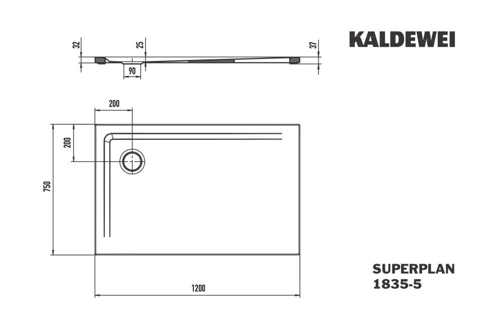 SUPERPLAN Duschfläche