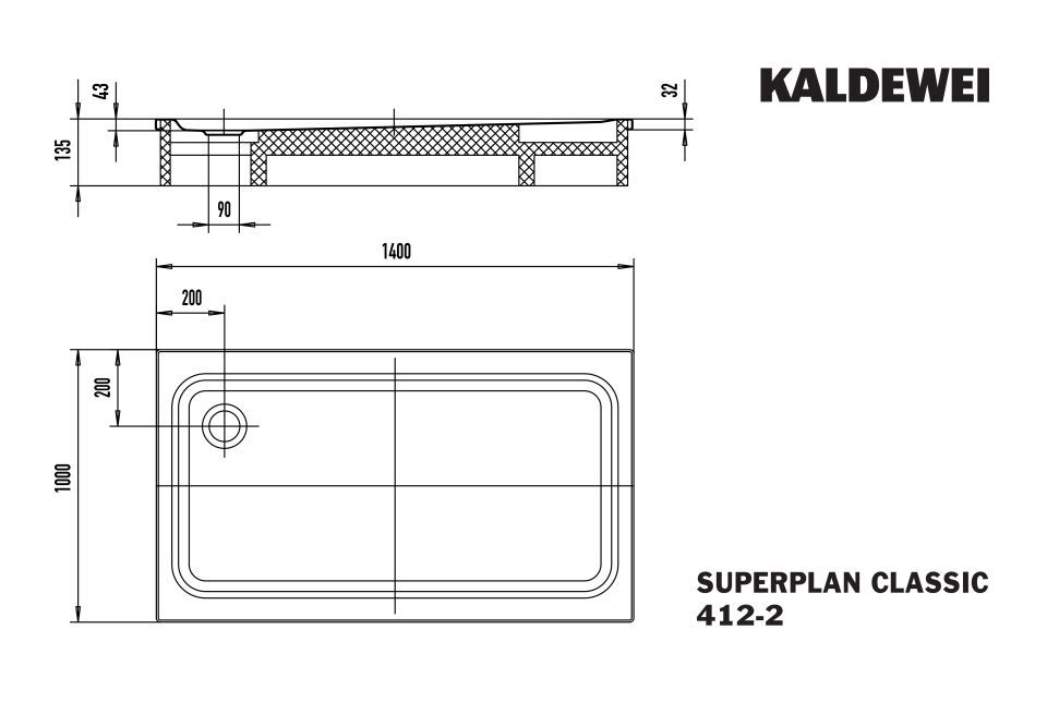 SUPERPLAN Duschfläche